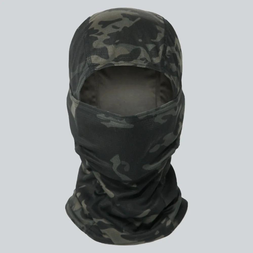 Camouflage Balaclava Hat Cycling Full Face Mask Outdoor Sports Hunting Hiking Ski Mask Motorcycle Helmet Inner Cap