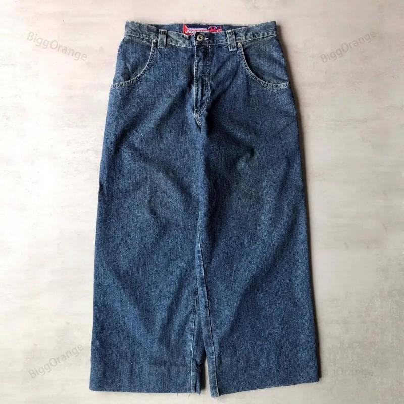 Unisex High-Waisted Straight Fit Denim Jeans Men Women Vintage Hip Hop Style Lightly Stretch Cotton Washed Finish