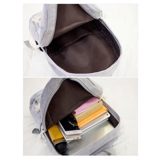 Однотонный вельветовый рюкзак, противокражный тренировочный рюкзак с регулируемыми лямками, большой вместимости