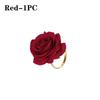 Valentine's Day Christmas Rose Napkin Rings Wedding Banquet Hotel Table Setting Napkin Holders for Special Occasions DinnerDecor