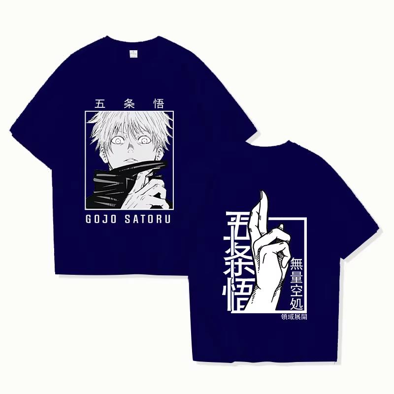 New Hot Anime Punk Jujutsu Kaisen Gojo Satoru Printed Loose T-shirt Women Men Casual Cool Summer Streetwear Short Sleeve Tops