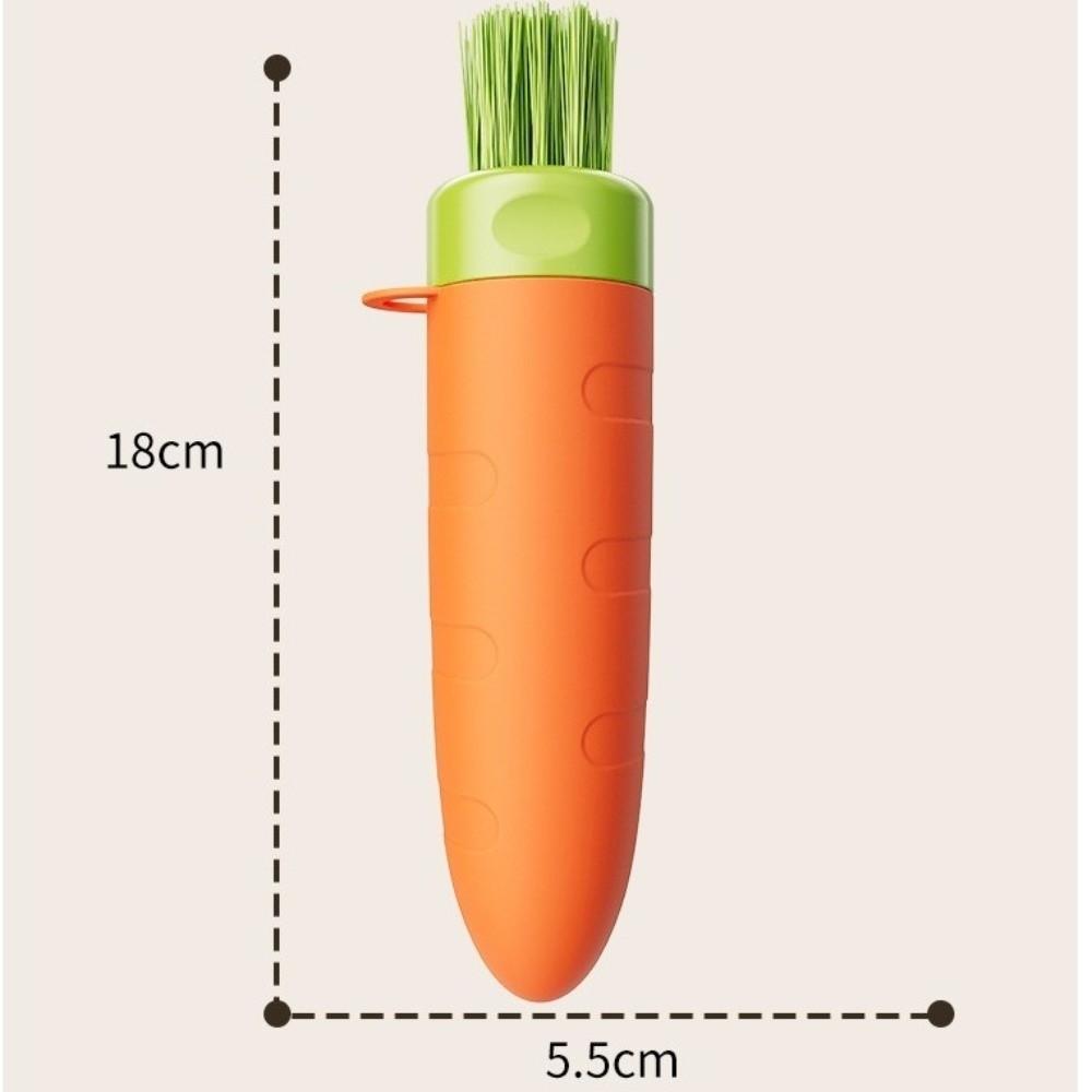 Carrot Shape Garlic Peeler Handheld Ginger Scrubber New Skin Remover Vegetable Preparation