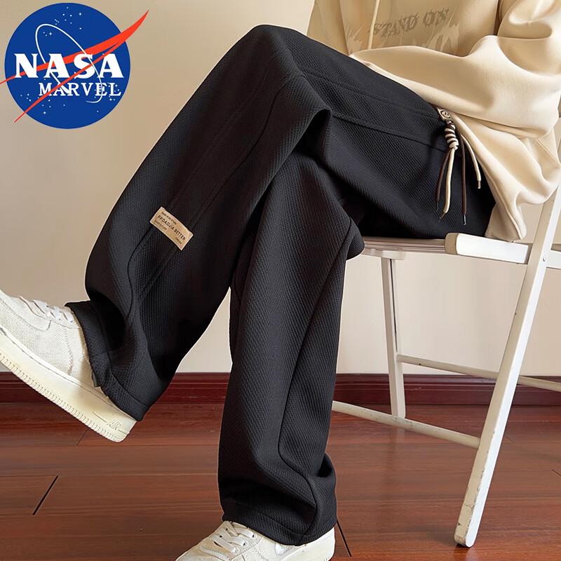 NASA MARVEL Men's Straight-Leg Casual Cargo Pants