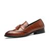 Модные мужские кожаные туфли Дизайнерские фирменные туфли Классические броги с кисточками Мужская обувь Официальная обувь Обувь Bullock Большие размеры 37-48