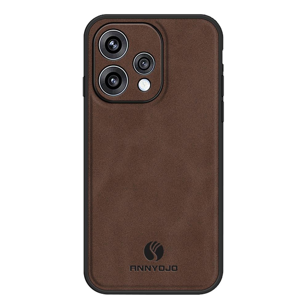 Чехол для телефона ANNYOJO для Oppo Reno15 5G (Глобальный) / 15c 5G (Китай) Противоударная задняя крышка для телефона из ПУ кожи + ПК + ТПУ