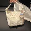 Женская сумка-тоут 2025 новая сумка большой вместимости летняя универсальная на плечо модная сумка с кружевной отделкой