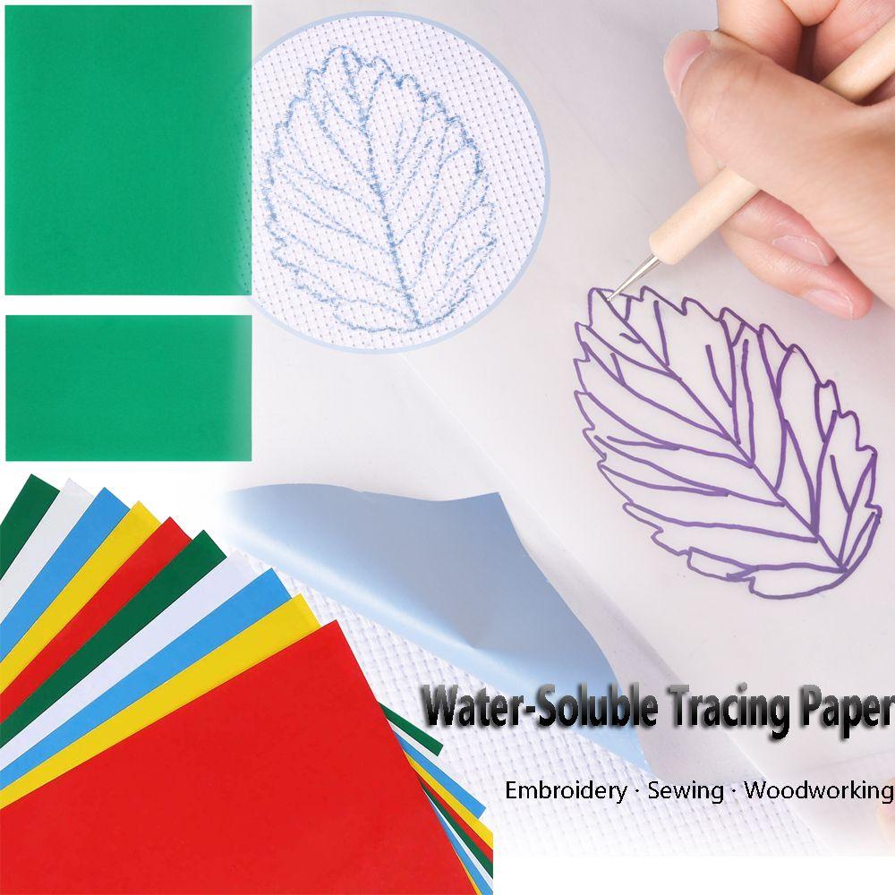 Drawing Transfer Cross Stitch Embroidery Tracing Bumf Carbon Paper Water-Soluble For Cloth