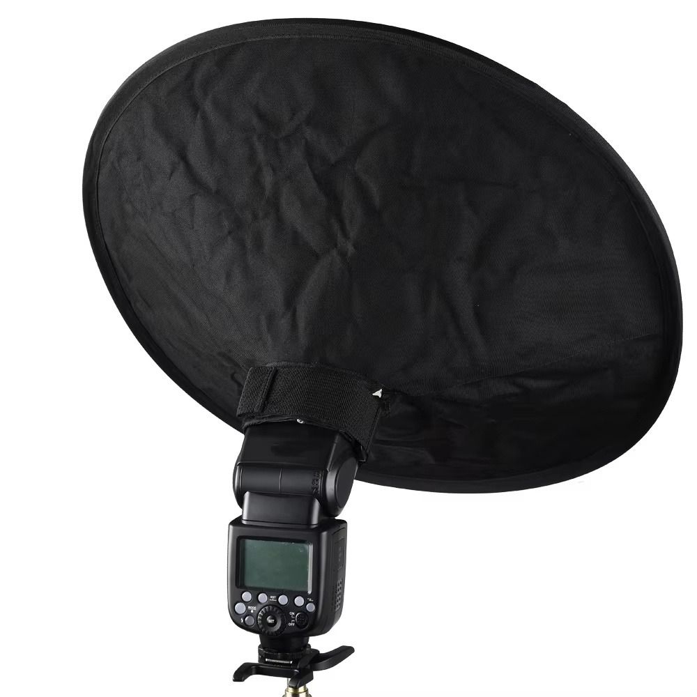 Round Cone Camera Diffuser Reflector Folding Flash Diffuser Portable Softbox Diffuser For Portrait