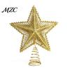 Christmas Seasonal Decor Glitter Star Tree Topper, Hollow Treetop Ornament, Three Dimensional Topper Sparkling Decoration for Holiday Home Party