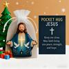 Pocket Hug Jesus Gift Blessing Jesus Prayer Figurine with Card Christian Pocket Hug Keepsake Religious Faith Ornament for Christian Gifts