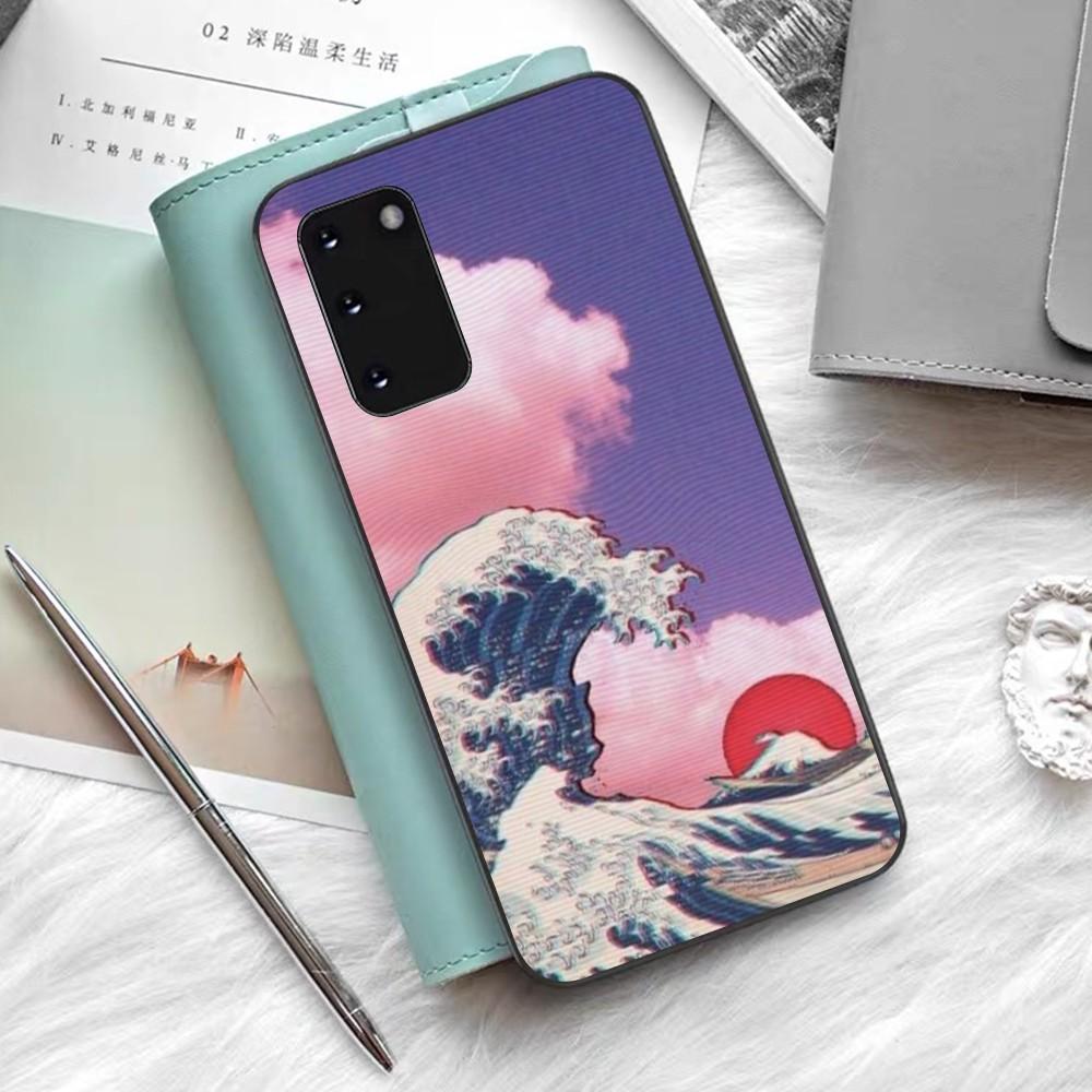 Японская Волна Аниме Дракон Чехол для Телефона Для Samsung S 9 10 20 21 22 23 30 23 24 Plus Lite Ultra FE S10lite Fundas