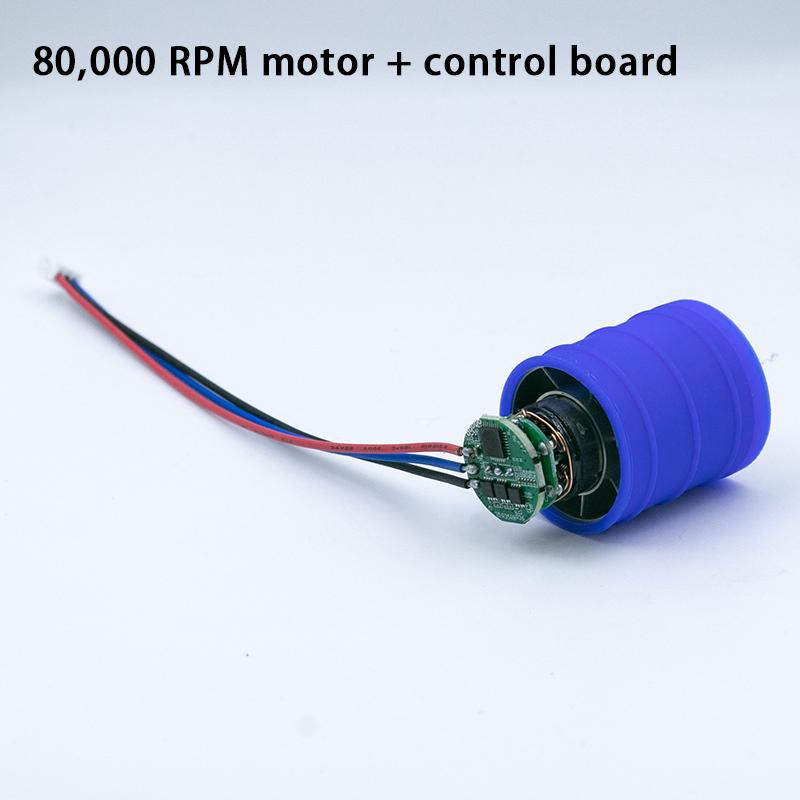 130,000 RPM turbo blower high-speed brushless motor 110,000 RPM violent fan 7.4v DC brushless motor