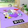 1Pc Cute Cupcake Friends Carpet Rug Customizable Soft Washable Antislip Home Living Room Sofa Mats Personalized Rug 091715