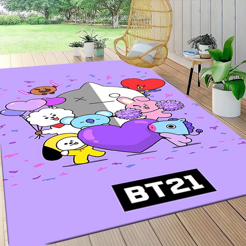 1Pc Cute Cupcake Friends Carpet Rug Customizable Soft Washable Antislip Home Living Room Sofa Mats Personalized Rug 091715