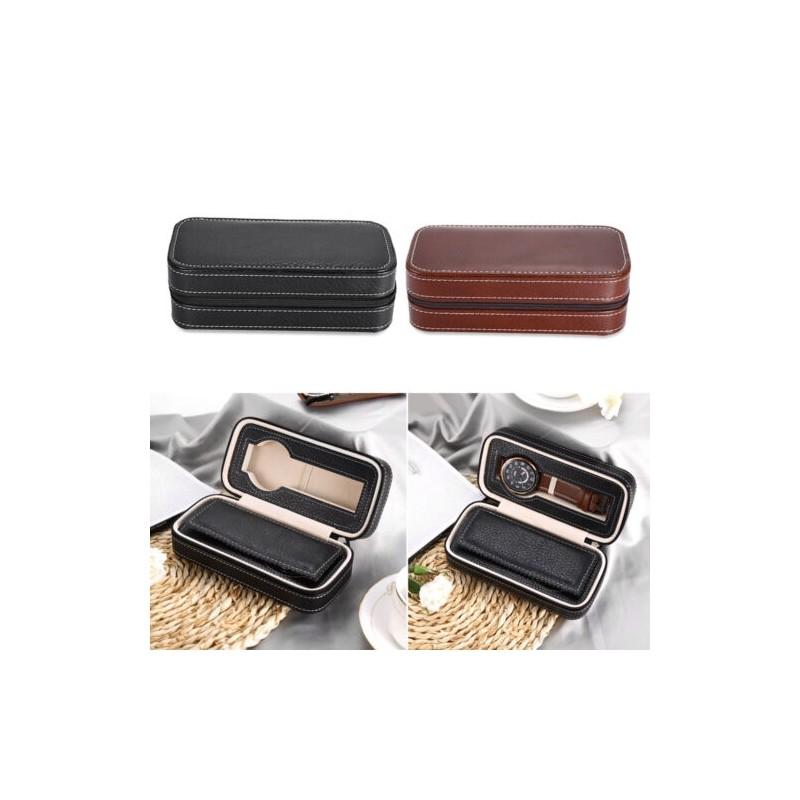 Travel Slot 48 Watch Box Superior Pu Leather Storage Case Display Hot Organizer