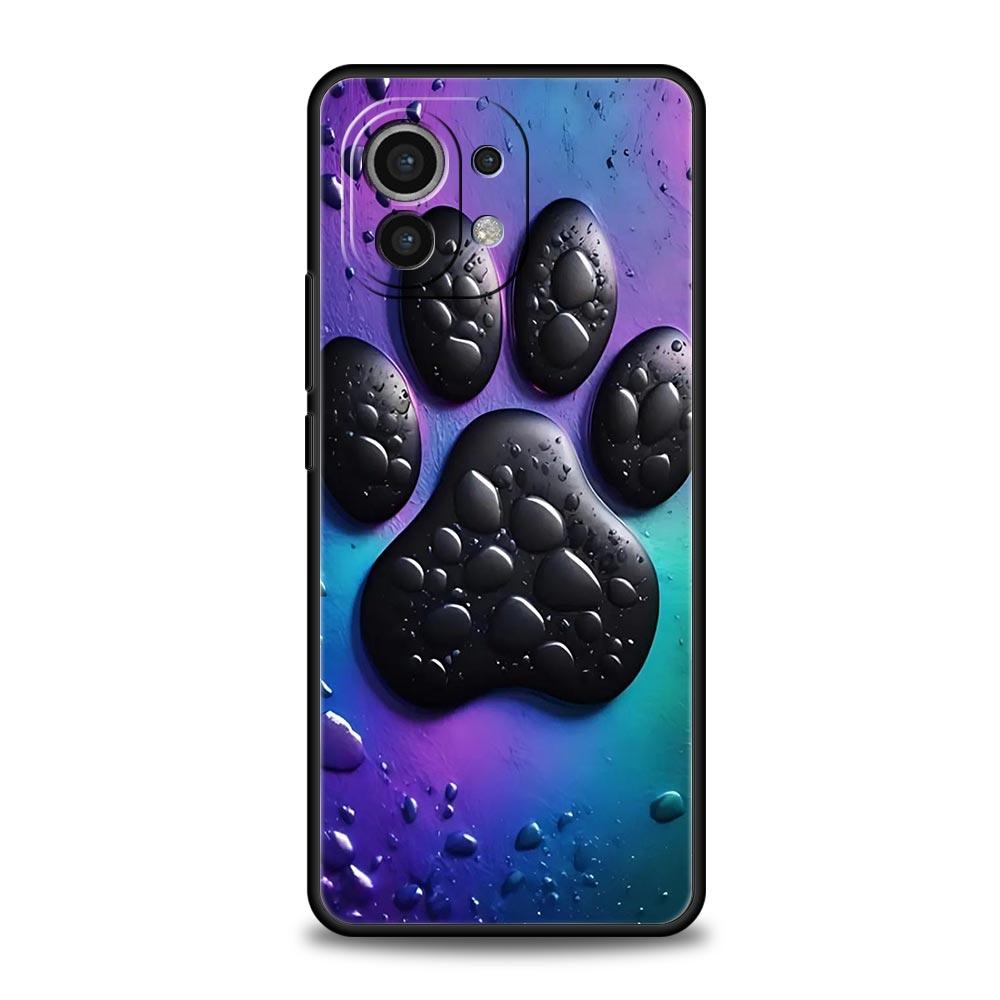 Чехол для телефона Og Paw Print Aesthetics для Xiaomi Mi 17 15 14 13 12 11 Ultra 15T 14T 13T 12T 11T Pro Lite 5G Мягкий корпус из ТПУ