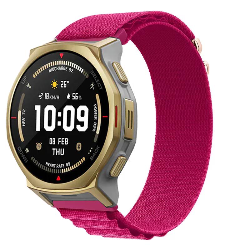 22 мм 20 мм Альпийский нейлоновый ремешок для Amazfit T-Rex3 Pro 48 мм 44 мм/Balance 2-1 Спортивный браслет Для Amazfit Active 2 Аксессуары для ремешка