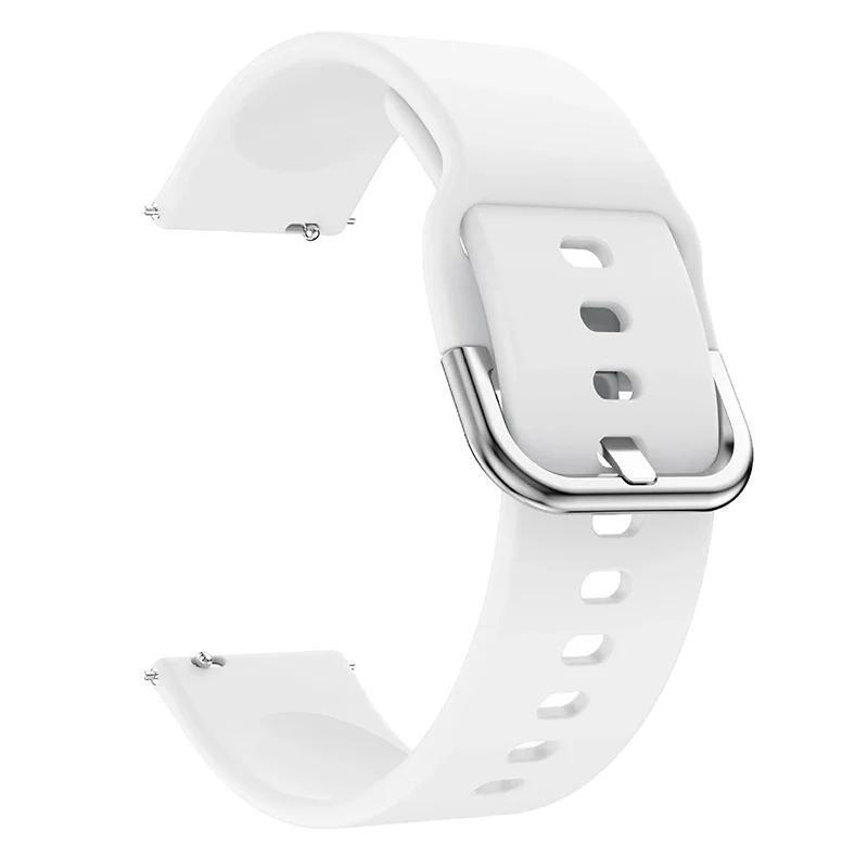Классический силиконовый ремешок для часов Samsung Galaxy watch 3 45 41 42 46 мм ремешок для спортивных смарт-браслетов 20 22 мм ремешок для часов Correa