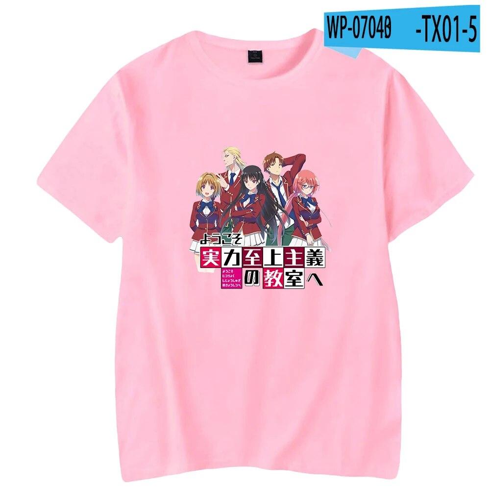 Класс элитной модной футболки, женские летние футболки унисекс с короткими рукавами, повседневные уличные футболки в стиле аниме, футболки унисекс