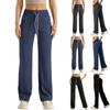 Womens Yoga Pants Wide Leg Pants With Pockets Casual Trousers Elastic Waist Sweatpants