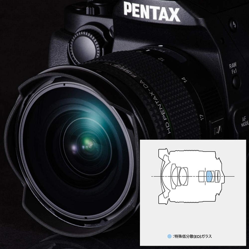 PENTAX HD PENTAX-DA FISH-EYE 10-17 мм F3.5-4.5 ED диагональный зум-объектив «рыбий глаз» [для размера APS-C] [Фотография «рыбий глаз» и сверхширокоугольная съемка в