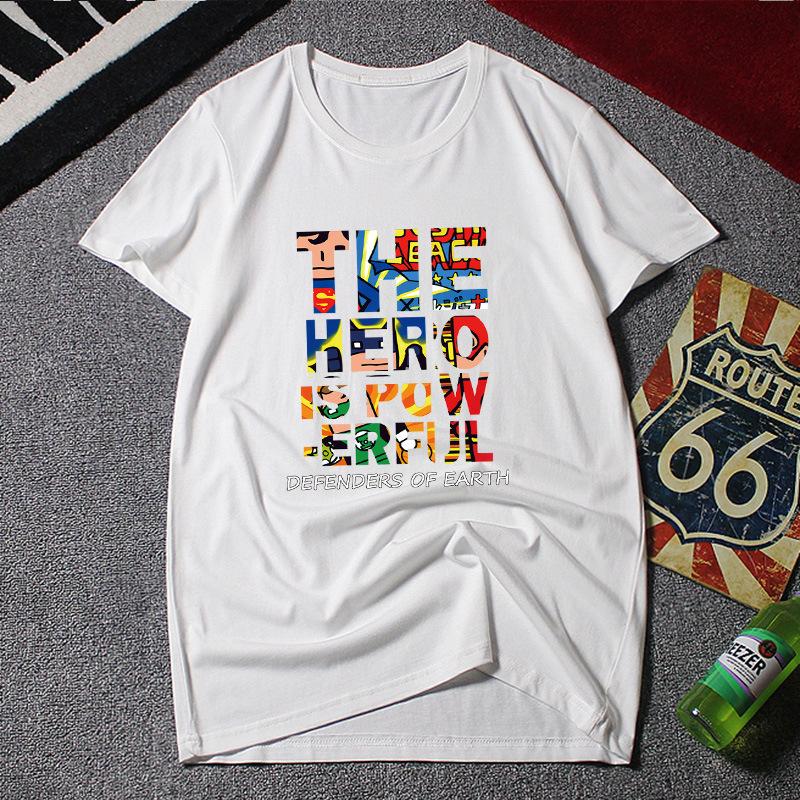 4XL-12XL Men Round Neck T-Shirt Short Sleeve Pure Cotton Casual Wear