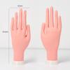 Practice Left Hand Model Tool With Joints Removable Rubber Fake Hand Flexible Can Insert Fake Nails Nail Art Display Manicure