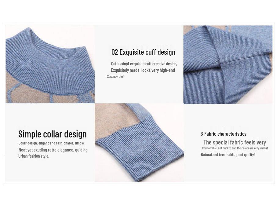 Повседневный трикотажный комплект для мамы с широкими брюками - Свитер больших размеров для женщин на осень/зиму