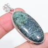 Natural Tibetan Turquoise 925 Sterling Silver Jewelry Pendant 2.29" I8c54