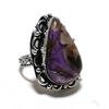Natural Russian Charoite Gemstone 925 Sterling Silver Gift Ring Size 9 L3r23
