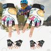 Children's Half-finger Gloves Outdoor Riding Summer Thin Sun Protection Anti-skid Mountaineering Roller Skating Wear-resistant Breathable Gloves