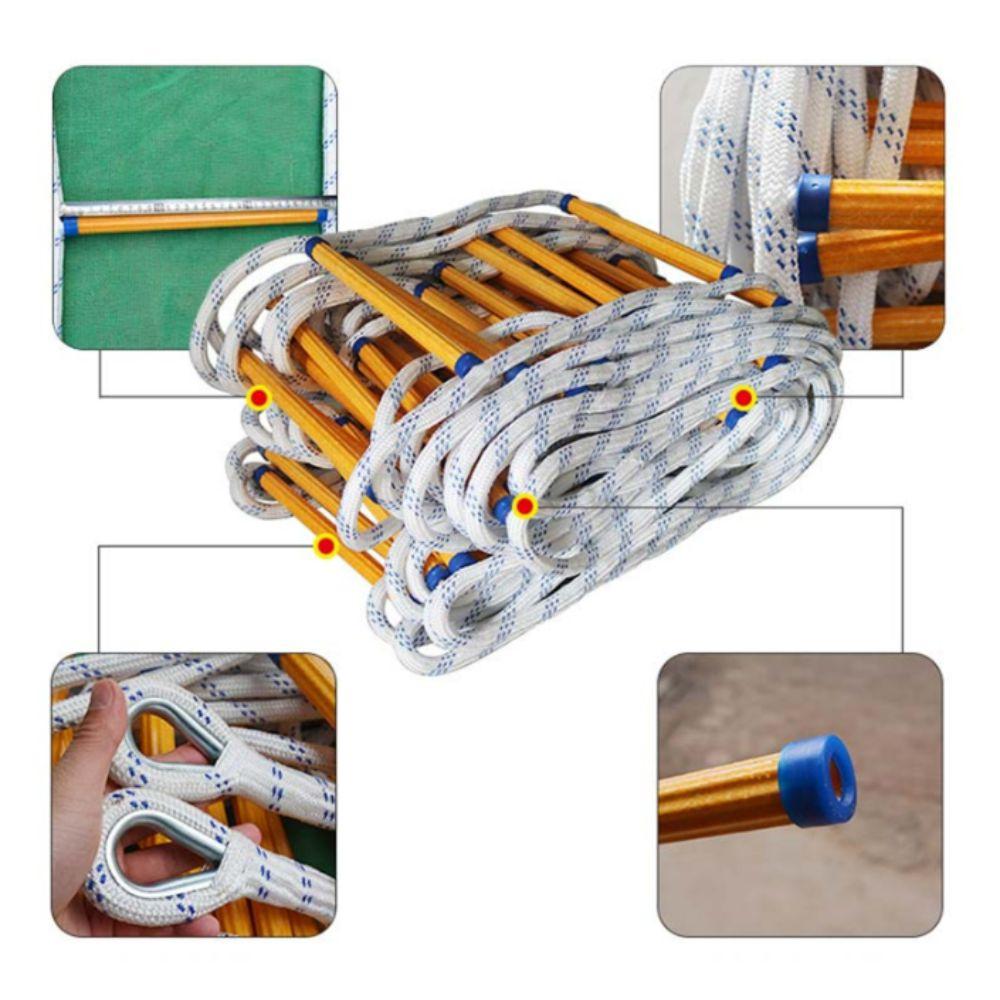 Anti-Skid Rope Ladder Grippy Fire Escape Ladder Engineering Rescue Ladder Hotels