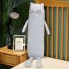 Cartoon Long Cat Sleeping Cushion Pillow Lovely Cat with Legs Plush Toy Stuffed for Children Girls Birthday Gift