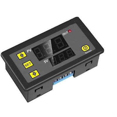 Модуль реле времени DC 12V Двойной дисплей Цифровой циклический переключатель задержки Контроллер Вольтметр 20A