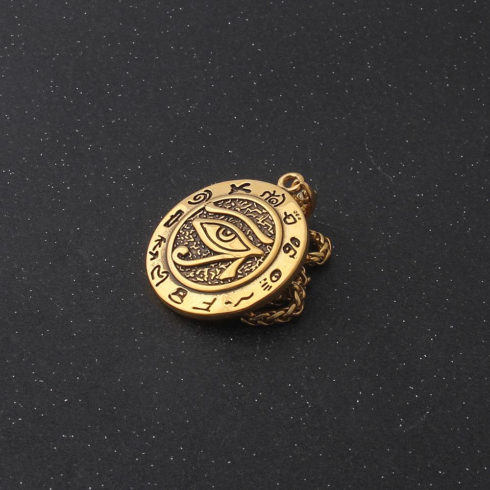 Винтажный кулон «Всевидящее око», ожерелье для мужчин и женщин, религиозный амулет, ювелирные изделия