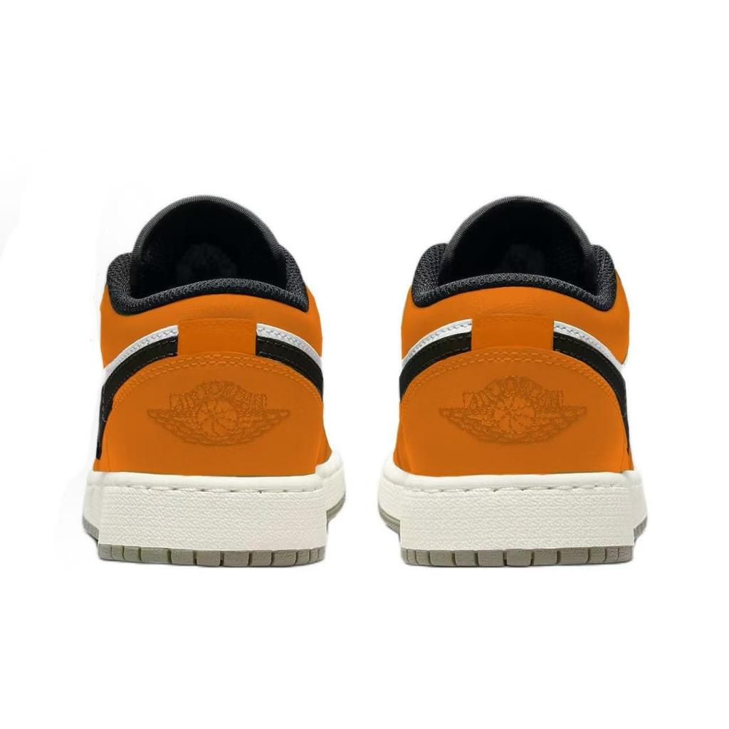 Jordan Air Jordan 1 Маленькая пряжка Потрескавшаяся кожа Устойчивая к истиранию Низкие винтажные баскетбольные кроссовки Унисекс 553558-092(Команда1119-)