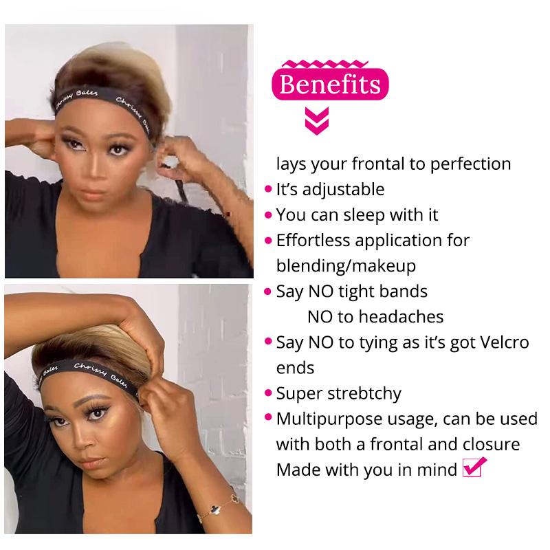 Повязка на парик для краев, плавкая лента для кружевных париков, регулируемая волшебная наклейка, эластичная лента для краев волос