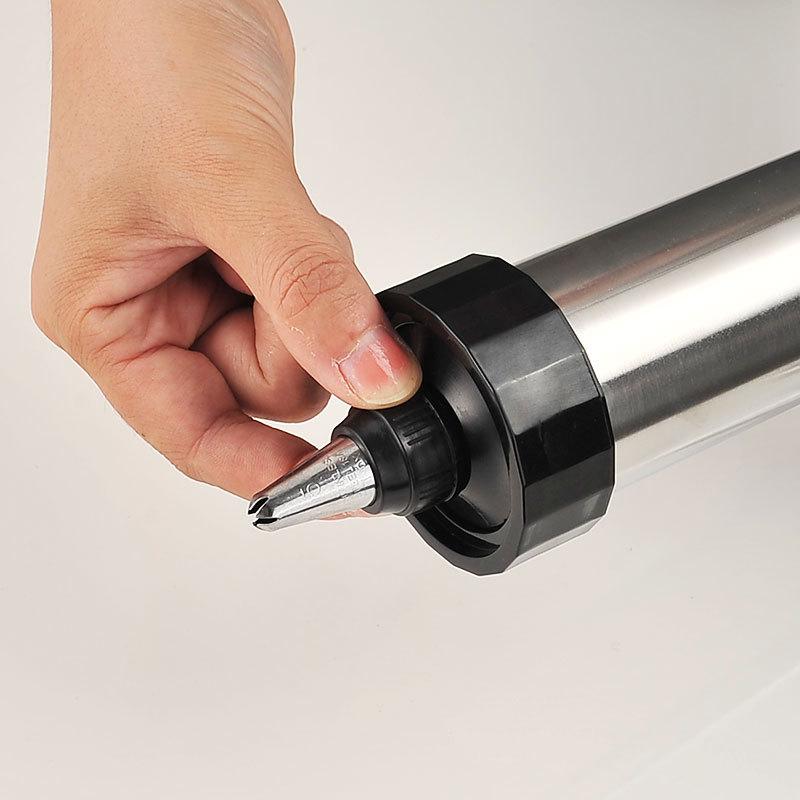 Нержавеющая сталь DIY Пистолет для печенья для домашнего использования Декоратор для торта и крема Инструмент для выпечки печенья Инструмент для отсадки теста