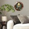 30cm Round Custom Glass Wall Clock that Doubles as a Memo Board with Marker
