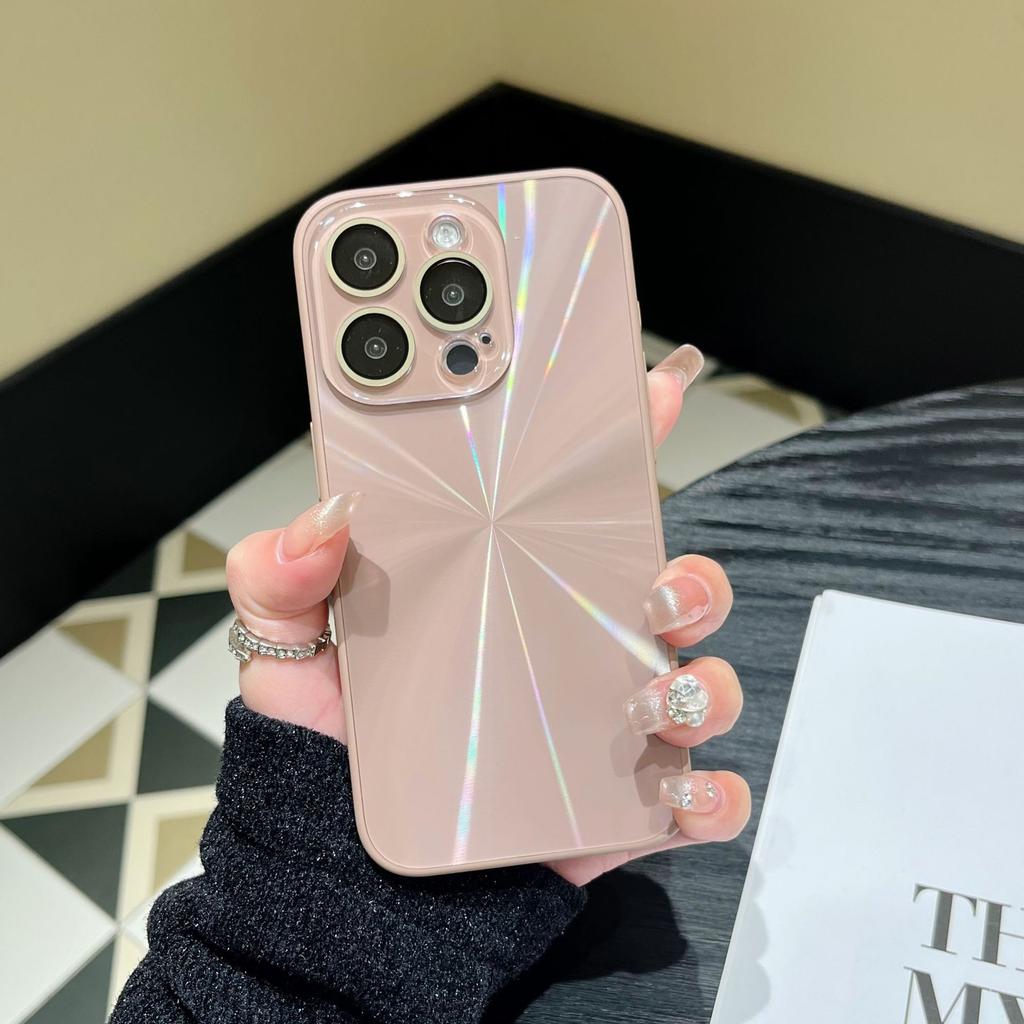 Нишевый однотонный лазерный чехол для мобильного телефона iPhone17Pro max Apple 16 новый 15/14 sense 13PM