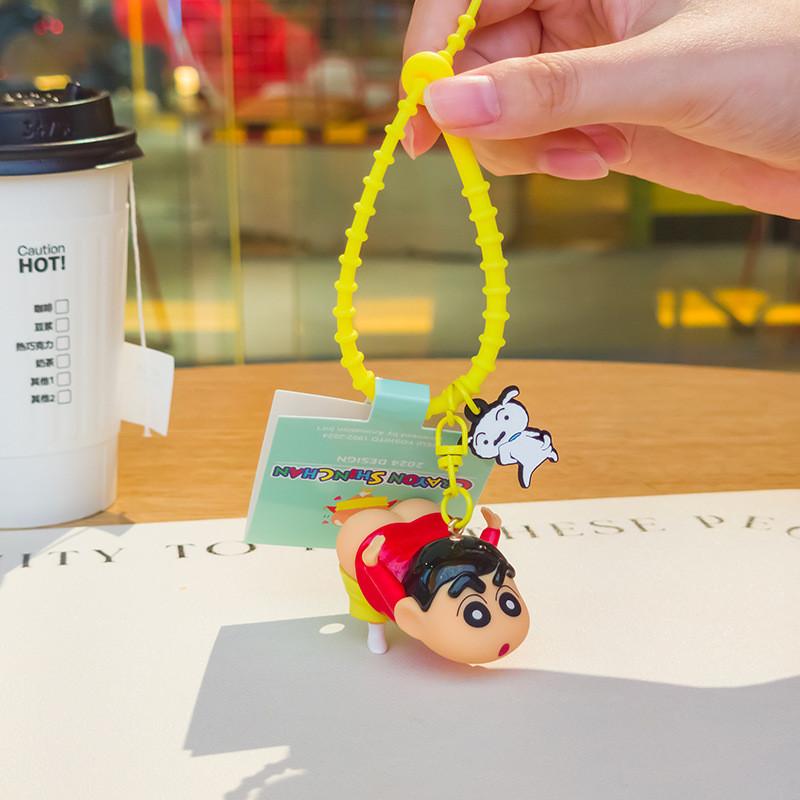 Брелок Crayon Shinchan с трансформирующимися мультяшными фигурками из смолы для автомобилей или сумок