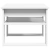 White Coffee Table with Storage 64 x 54 x 44 cm Engineered Wood
