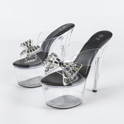 Ночной клуб Секс Женская обувь Водонепроницаемая Платформа Римский Рыбий рот Леди Внешний Высокий каблук LFD-181-Q44