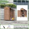 Outdoor Anti-Corrosion Solid Wood Garden Storage Cabinet with Sun Protection