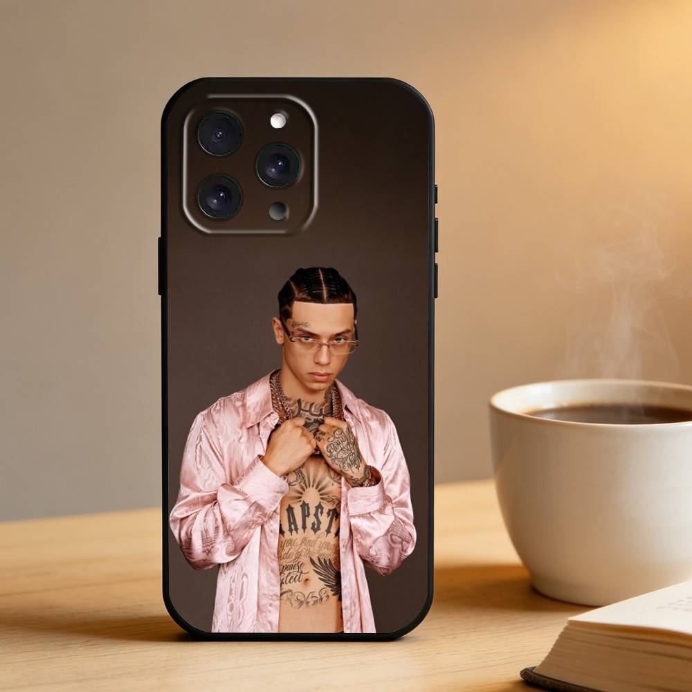 Чехол для телефона с изображением рэпера из Великобритании Central C-Cee Для iPhone 17 16 15 14 13 12 Max Plus Силиконовый Черный Чехол