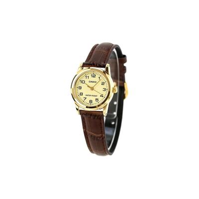 Casio Дешевые Casio Стандартные Кварцевые Женские Наручные Часы LTP-V001GL-9B Золотой Тон Нержавеющая Сталь