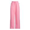 Solid Color Mid Waist Drawstring Straight Leg Retro Sports Casual Pants Women Bottoms Pink JJ3782