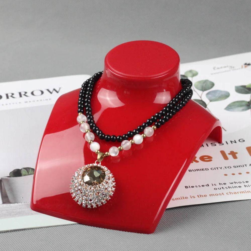 Horizontal Necklace Bust Stand Dangle Earrings Display Necklace Display Organizer Girls