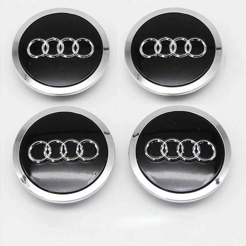 4pcs 69mm Car Wheel Center Cap Logo Hub Badge Rims Cover For Audi A1 A2 A3 A4 A5 A6 A7 A8 Q2 Q3 Q4 Q5 Q6 Q7 Q8 TT S6 Accessories