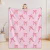 Bow Blanket For Boys Girls - 4 Sizes And 30 Plus Colors Custom Bow Blanket Gifts for Relatives And Friends